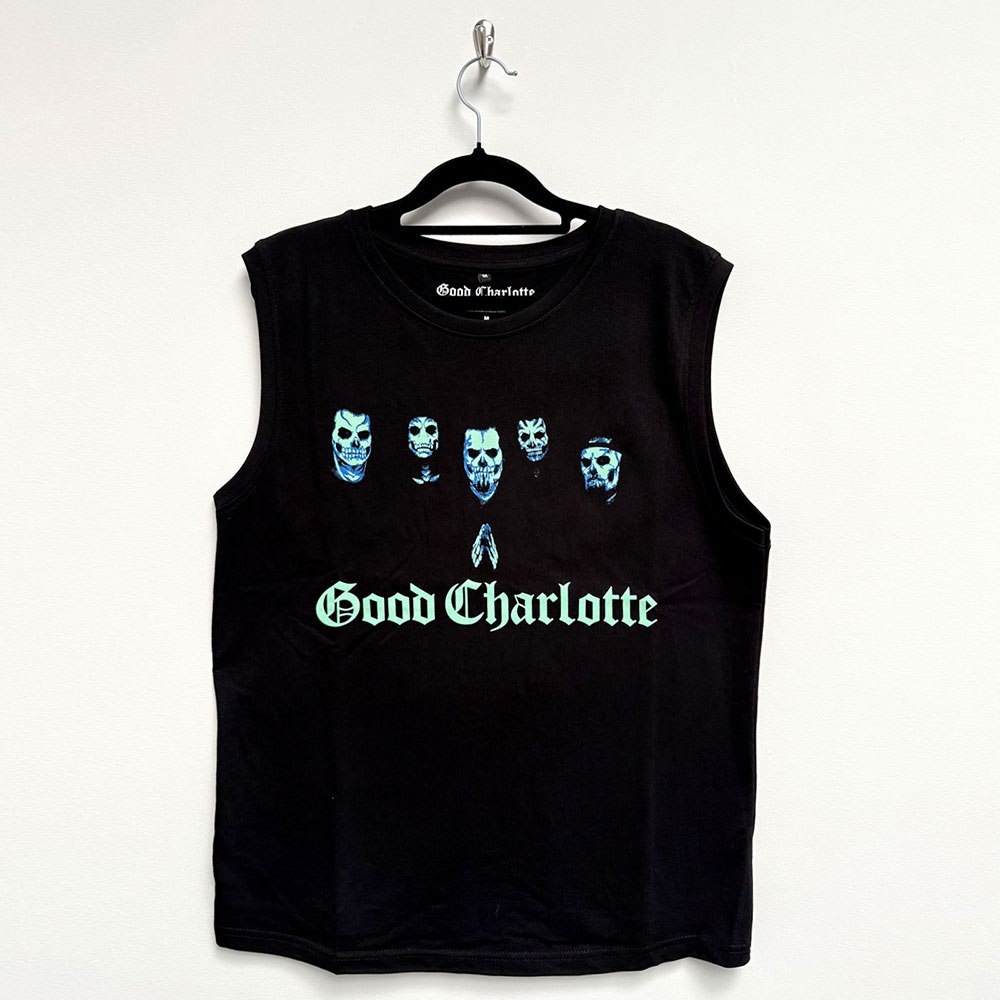 Good Charlotte - Generation Rx Skull Faces Tanktop - Zwart